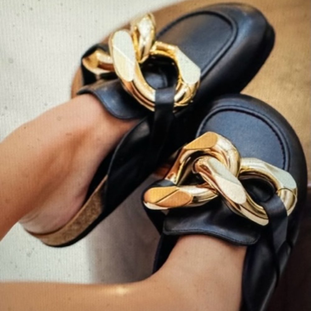 J.W. Anderson Oversized gold-toned chain link detailing